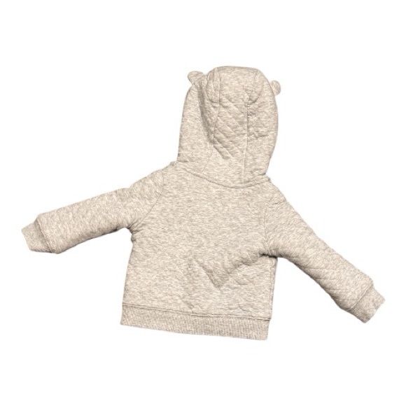 Carter's Light Gray Fleece-Lined Hoodie - Picture 2 of 6